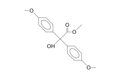 Bis(4-methoxy-phenyl)-hydroxy-acetic acid, methyl ester