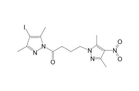 1H-Pyrazole, 1-[4-(3,5-dimethyl-4-nitro-1H-pyrazol-1-yl)-1-oxobutyl]-4-iodo-3,5-dimethyl-
