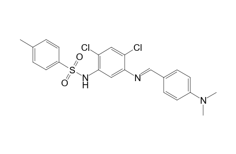 Benzenesulfonamide,4-methyl,n-[2,4-dichloro-5-(4-dimethylaminobenzylidenamino)phenyl]-