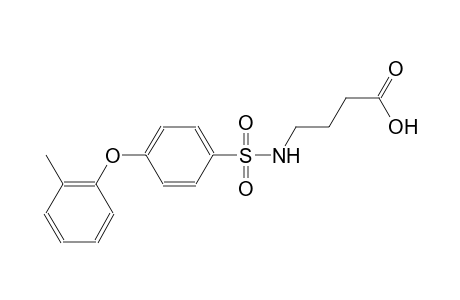 4-({[4-(2-methylphenoxy)phenyl]sulfonyl}amino)butanoic acid