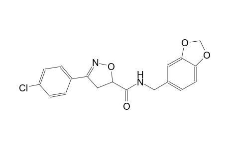 5-isoxazolecarboxamide, N-(1,3-benzodioxol-5-ylmethyl)-3-(4-chlorophenyl)-4,5-dihydro-
