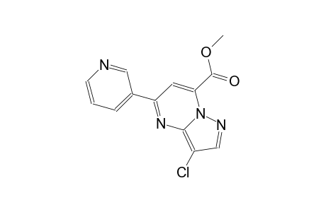 pyrazolo[1,5-a]pyrimidine-7-carboxylic acid, 3-chloro-5-(3-pyridinyl)-, methyl ester