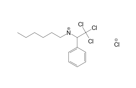 N-HEXYL-alpha-(TRICHLOROMETHYL)BENZYLAMINE, HYDROCHLORIDE