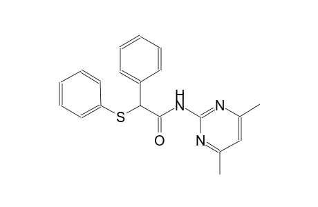 N-(4,6-dimethyl-2-pyrimidinyl)-2-phenyl-2-(phenylsulfanyl)acetamide