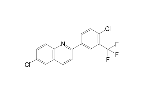 6-chloro-2-(4-chloro-3-(trifluoromethyl)phenyl)quinoline