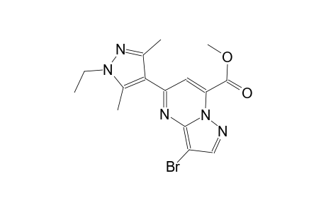 pyrazolo[1,5-a]pyrimidine-7-carboxylic acid, 3-bromo-5-(1-ethyl-3,5-dimethyl-1H-pyrazol-4-yl)-, methyl ester