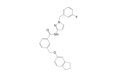 3-[(2,3-dihydro-1H-inden-5-yloxy)methyl]-N-[1-(3-fluorobenzyl)-1H-pyrazol-3-yl]benzamide