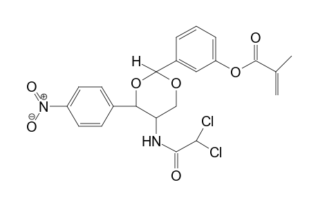 Methacrylic acid, 3-(5-(dichloroacetylamino)-4-(4-nitrophenyl)-1,3-dioxan-2-yl)phenyl ester