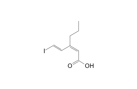 (Z)-3-((E)-2-Iodo-vinyl)-hex-2-enoic acid