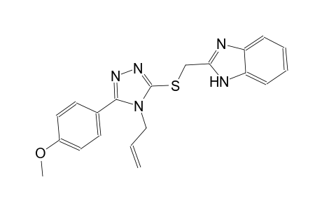 2-({[4-allyl-5-(4-methoxyphenyl)-4H-1,2,4-triazol-3-yl]sulfanyl}methyl)-1H-benzimidazole
