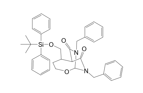 8,10-Dibenzyl-8,10-diaza-5-(((tert-butyldiphenylsilyl)oxy)methyl)-2-oxabicyclo[4.2.2]decane-7,9-dione