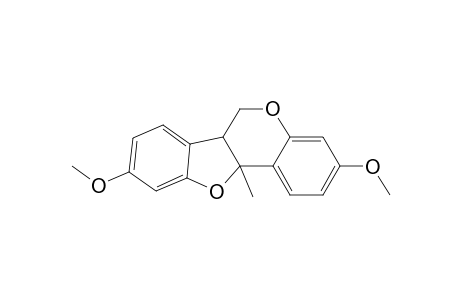 6H-Benzofuro[3,2-c][1]benzopyran, 6a,11a-dihydro-3,9-dimethoxy-11a-methyl-