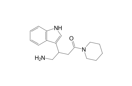 4-Amino-3-(1H-indol-3-yl)-1-(1-piperidinyl)-1-butanone