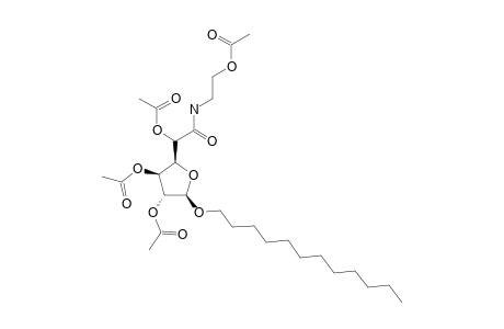 DODECYL-2,3,5-TRI-O-ACETYL-N-(2-ACETOXYETHYL)-BETA-D-GLUCOFURANOSIDURONAMIDE