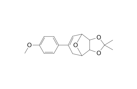 6,7-Isopropylidenedioxy-3-(4'-methoxyphenyl)-8-oxabicyclo[3.2.1]oct-2-ene