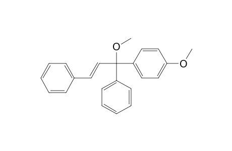 Benzene, 1-methoxy-4-(1-methoxy-1,3-diphenyl-2-propenyl)-, (E)-
