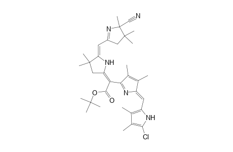 [5-(5-Chloro-3,4-dimethyl-1H-pyrrol-2-ylmethylene)-3,4-dimethyl-5H-pyrrol-2-yl]-[5-(5-cyano-4,4,5-trimethyl-4,5-dihydro-3H-pyrrol-2-ylmethylene)-4,4-dimethylpyrrolidin-2-ylene]-acetic acid, tert.-butyl ester