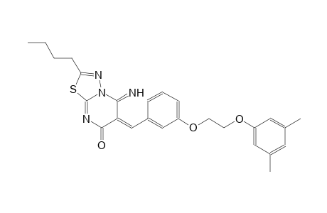 7H-[1,3,4]thiadiazolo[3,2-a]pyrimidin-7-one, 2-butyl-6-[[3-[2-(3,5-dimethylphenoxy)ethoxy]phenyl]methylene]-5,6-dihydro-5-imino-, (6E)-