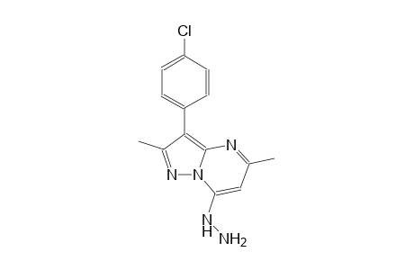 3-(4-chlorophenyl)-7-hydrazino-2,5-dimethylpyrazolo[1,5-a]pyrimidine