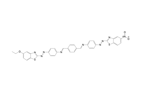 4-[ (1E)-2-(5-Ethoxybenzothiazol-2-yl)diazenyl]-N-{(1E)-4-{(1E)-{{4-[(1E)-2-(5-nitrobenzothiazol-2-yl)diazenyl]phenyl}imino}methyl}phenyl}methylenebenzenamine