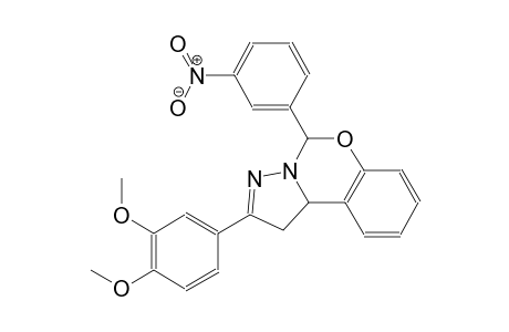 2-(3,4-dimethoxyphenyl)-5-(3-nitrophenyl)-1,10b-dihydropyrazolo[1,5-c][1,3]benzoxazine