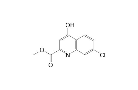 2-Quinolinecarboxylic acid, 7-chloro-4-hydroxy-, methyl- ester
