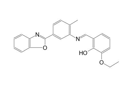2-((E)-{[5-(1,3-benzoxazol-2-yl)-2-methylphenyl]imino}methyl)-6-ethoxyphenol