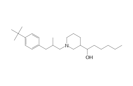3-Piperidinemethanol, 1-[3-[4-(1,1-dimethylethyl)phenyl]-2-methylpropyl]-alpha-pentyl-