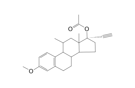 Acetic acid, (7,8,9,11,12,13,14,15,16,17-decahydro-16-ethynyl-3-methoxy-11,13-dimethyl-6H-cyclopenta[a]phenanthren-17-yl) ester-