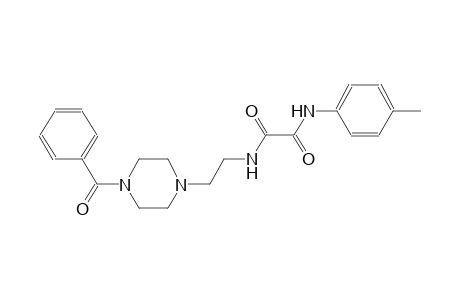 ethanediamide, N~1~-[2-(4-benzoyl-1-piperazinyl)ethyl]-N~2~-(4-methylphenyl)-