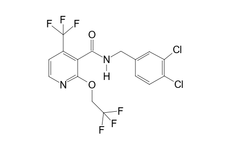 N-(3,4-Dichlorobenzyl)-2-(2,2,2-trifluoroethoxy)-4-(trifluoromethyl)nicotinamide