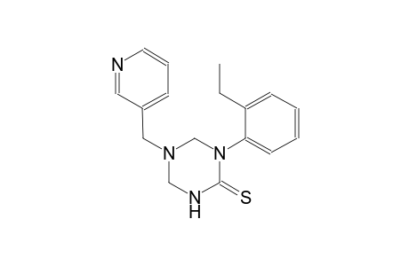 1-(2-ethylphenyl)-5-(3-pyridinylmethyl)tetrahydro-1,3,5-triazine-2(1H)-thione