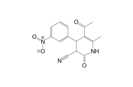 3-pyridinecarbonitrile, 5-acetyl-1,2,3,4-tetrahydro-6-methyl-4-(3-nitrophenyl)-2-oxo-