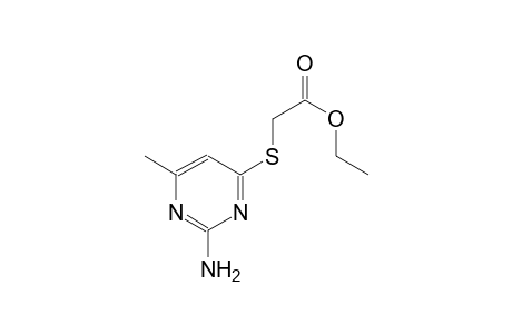 acetic acid, [(2-amino-6-methyl-4-pyrimidinyl)thio]-, ethyl ester