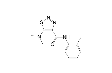 1,2,3-Thiadiazole-4-carboxamide, N-(2-tolyl)-5-dimethylamino-