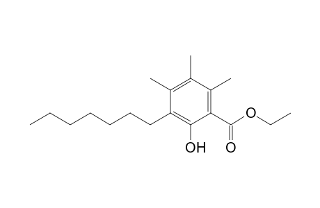 Ethyl 3-Heptyl-2-hydroxy-4,5,6-trimethylbenzoate