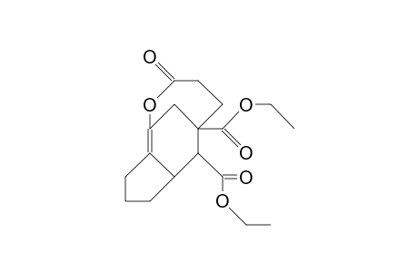 cis-7,8-Dicarboethoxy-12-oxa-tricyclo(6.4.1.0/2,6/)tridec-1-en-11-one