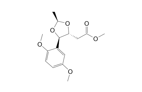 2-[(2S,4R,5R)-5-(2,5-dimethoxyphenyl)-2-methyl-1,3-dioxolan-4-yl]acetic acid methyl ester