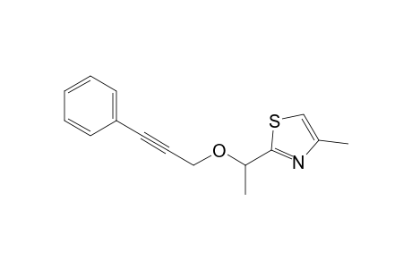 4-Methyl-2-[1-(3-phenylprop-2-ynyloxy)ethyl]thiazole