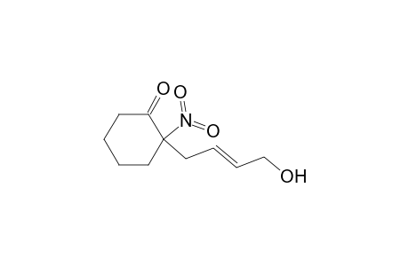 Cyclohexanone, 2-(4-hydroxy-2-butenyl)-2-nitro-, (E)-