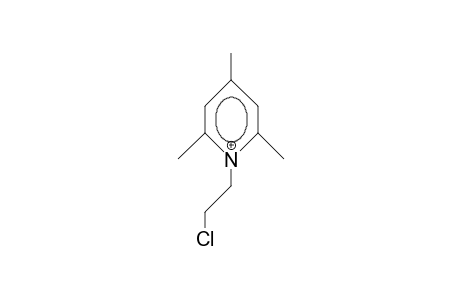 1-(2-Chloro-ethyl)-2,4,6-trimethyl-pyridinium cation