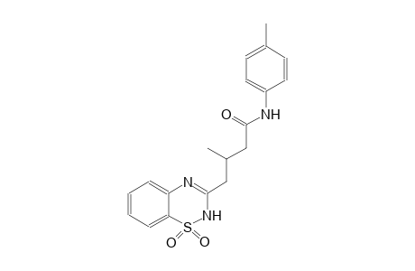 2H-1,2,4-benzothiadiazine-3-butanamide, beta-methyl-N-(4-methylphenyl)-, 1,1-dioxide