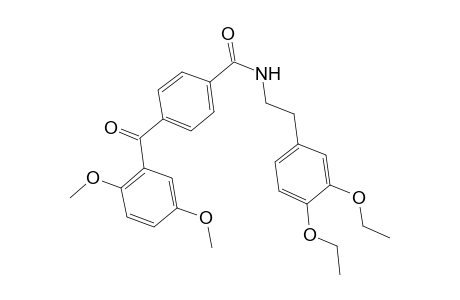 N-[2-(3,4-diethoxyphenyl)ethyl]-4-(2,5-dimethoxyphenyl)carbonyl-benzamide