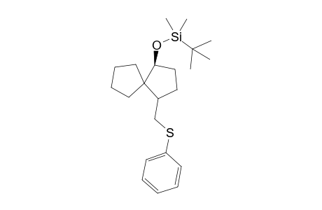 tert-Butyldimethyl((1S)-4-(phenylthiomethyl)spiro[4.4]nonan-1-yloxy)silane