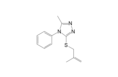 3-Methyl-5-[(2-methyl-2-propenyl)sulfanyl]-4-phenyl-4H-1,2,4-triazole