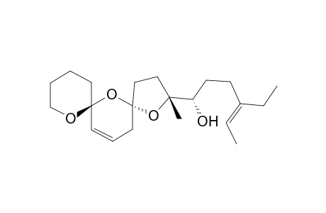 (E)-(2R*,5S*,7S*,1'S*)-2-(4-Ethyl-1-hydroxyhex-4-en-1-yl)-2-methyl-1,6,8-trioxadispiro[4.1.5.3]pentadec-13-ene