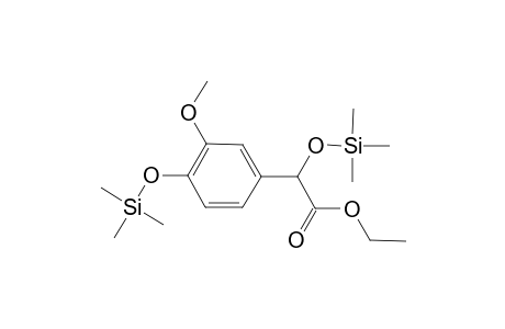 Benzeneacetic acid, 3-methoxy-.alpha.,4-bis[(trimethylsilyl)oxy]-, ethyl ester