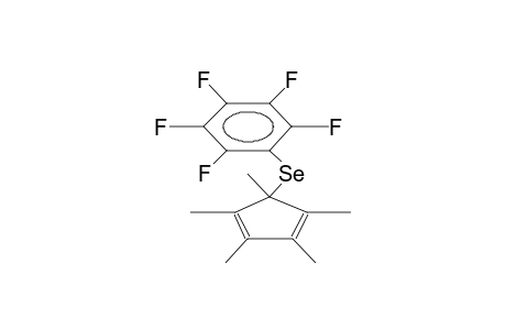 1,2,3,4,5-PENTAMETHYL-5-PENTAFLUOROPHENYLSELENO-1,3-CYCLOPENTADIENE