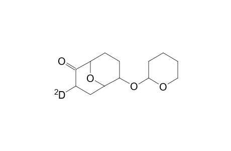 endo-3-deuterio-endo-6-(2-tetrahydropyranyloxy)-9-oxabicyclo(3.3.1)nonan-2-one