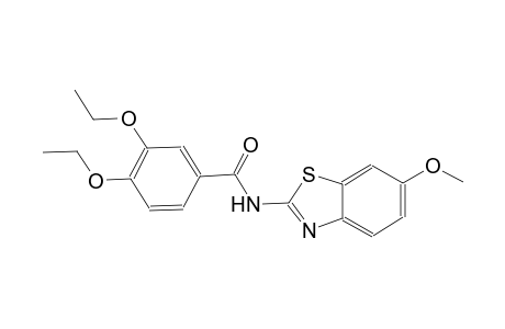 3,4-diethoxy-N-(6-methoxy-1,3-benzothiazol-2-yl)benzamide